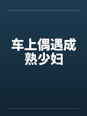 车上偶遇成熟少妇封面